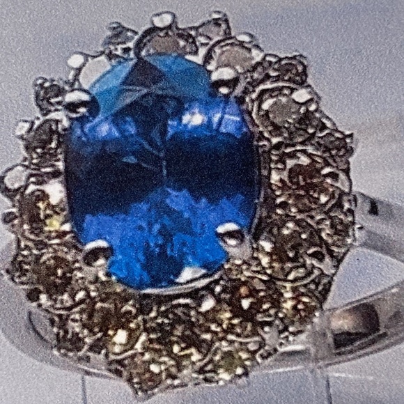 Tanzanite and diamond ring - Picture 6 of 7